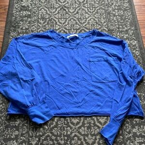 Free people long sleeve cropped shirt